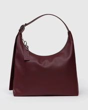 Load image into Gallery viewer, Recycled Leather Shoulder Bag - Mahogany