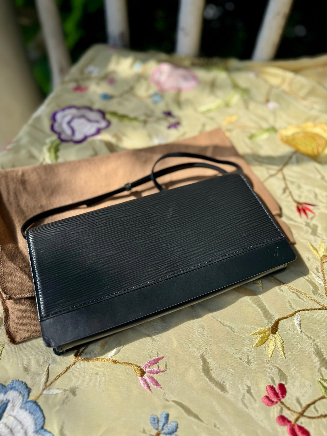 LOUIS VUITTON Vintage Black Epi Honfleur Bag