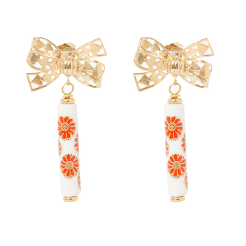 Floral Bow Earrings