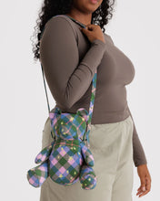 Load image into Gallery viewer, Bear Bag - Green Star Plaid