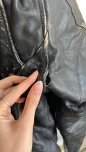 Load image into Gallery viewer, Vintage Incredible Black Leather Genuine Moto Jacket [XL]