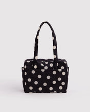 Load image into Gallery viewer, Everyday Cloud Bag - Black and Cream Polka Dot