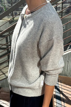 Load image into Gallery viewer, Bailey Cashmere Cardigan: Icy Grey