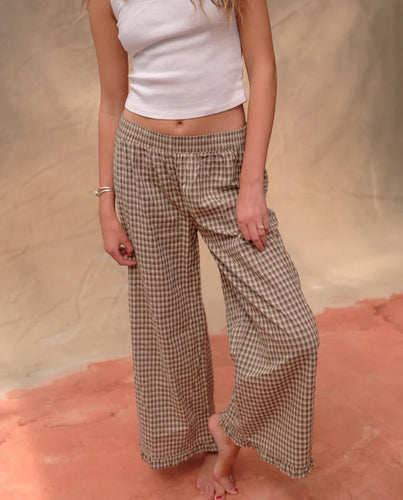 The Boxer Pant - Green Plaid