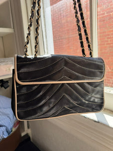 CHANEL Navy + Ivory Classic Flap Bag