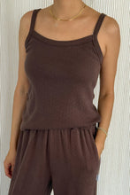 Load image into Gallery viewer, Pointelle Eve Cami - Chocolate