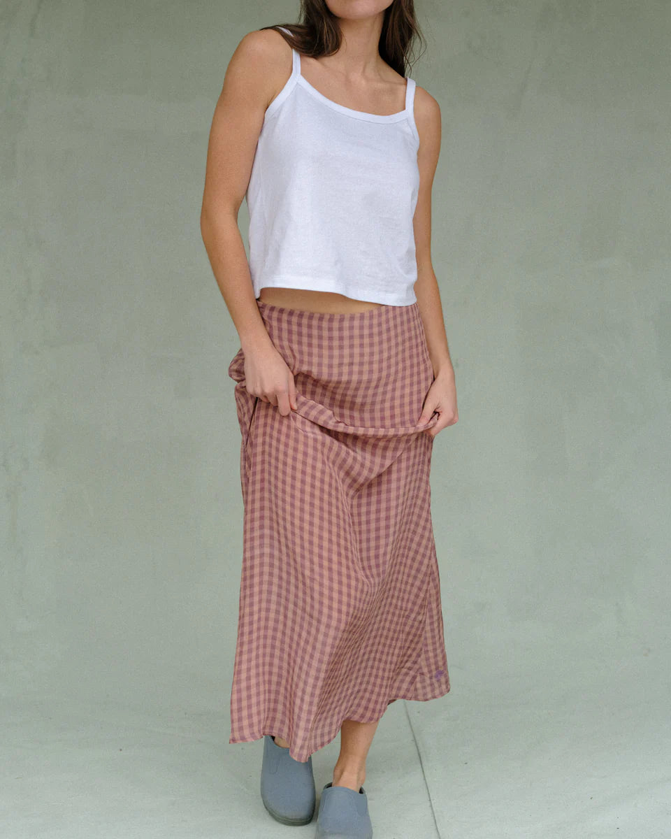 Isla Skirt - Cottage Gingham