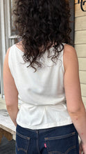 Load image into Gallery viewer, Raw Silk Rein Top - Cream