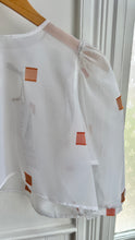 Load image into Gallery viewer, Bella Blouse - White + Orange