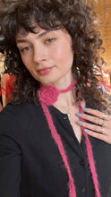 Load image into Gallery viewer, Rose Micro Mohair Scarf - Black