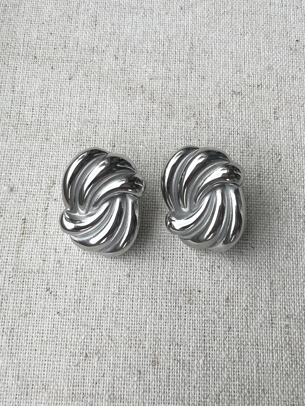 Rumina Earrings: Silver