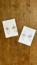 Load image into Gallery viewer, Coquette Bow Earrings: Sterling Silver