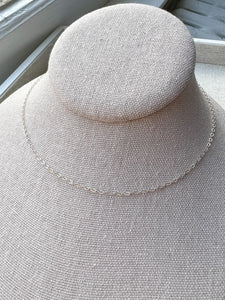 Simple Choker Chain - Sterling Silver
