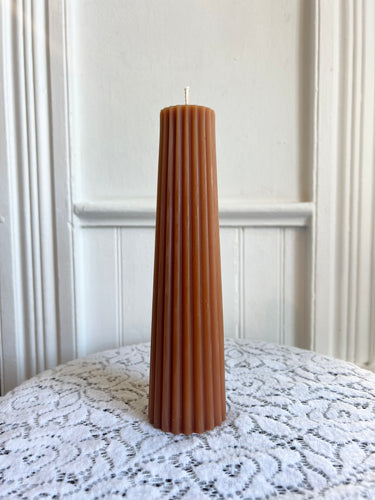 Petite Pillar Candle: Terra cotta