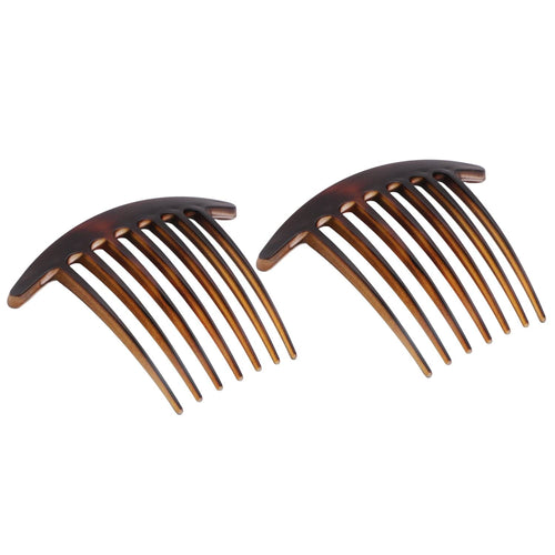 French Large Hair Combs (2 Pcs): Tortoise