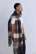 Load image into Gallery viewer, The Reykjavik Scarf - 100% Recycled - Brown Check
