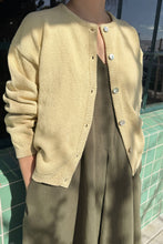 Load image into Gallery viewer, Cotton Leila Cardigan - Custard