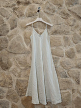 Load image into Gallery viewer, Linen Maxi Tank Dress: Beige