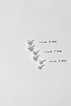 Load image into Gallery viewer, Keshi Pearl Studs: 7mm
