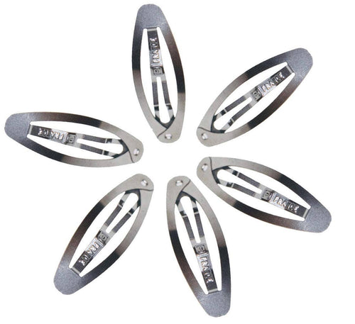 French Stainless Steel Snap Clips: Set of 6