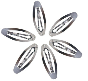 French Stainless Steel Snap Clips: Set of 6
