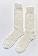 Load image into Gallery viewer, Mohair Veil Socks: Cream