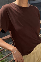 Load image into Gallery viewer, Airy Darling Tee: Dark Cacao