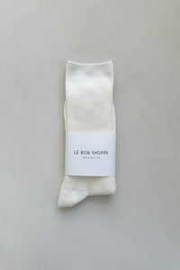Trouser Socks: Classic White