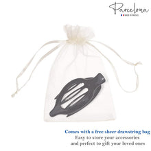 Load image into Gallery viewer, French Large Slide-In Hair Claw: Black