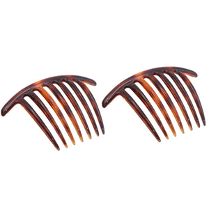 French Twist Side Hair Combs (2 Pcs): Tortoise Shell