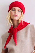 Load image into Gallery viewer, Merino Wool Triangle Scarf (S) - Cherry Plum