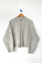 Load image into Gallery viewer, Alpaca Zip Front Jacket - Light Grey