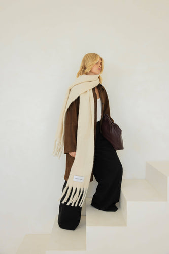 The Reykjavik Scarf - 100% Recycled - Pebble Beige