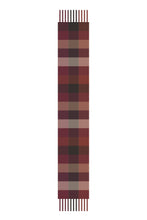 Load image into Gallery viewer, The Reykjavik Scarf - 100% Recycled - Burgundy check - FW25