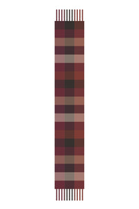 The Reykjavik Scarf - 100% Recycled - Burgundy check - FW25