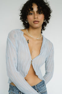 Avery Necklace - Pearl: 16" / Sterling Silver