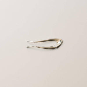 Short U-Shaped Metal Hair Stick | Silver