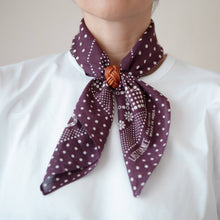 Load image into Gallery viewer, Cotton Daisy Bandana | Plum
