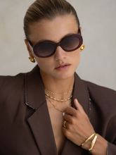 Load image into Gallery viewer, Aria Sunglasses: Dark Cherry