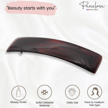 Load image into Gallery viewer, French Large Hair Barrette: Tortoise Shell