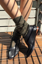 Load image into Gallery viewer, Mohair Veil Socks: Mountain Olive
