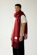 Load image into Gallery viewer, The Reykjavik Scarf - 100% Recycled - Cranberry