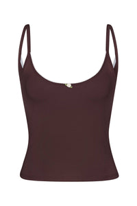 Scoop Back Cami - Mocha