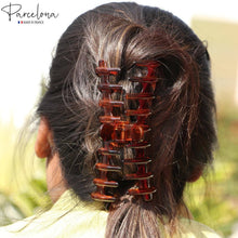 Load image into Gallery viewer, French Large Rake Hair Claw: Tortoise Shell
