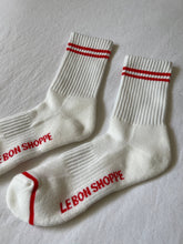 Load image into Gallery viewer, Boyfriend Socks: Clean White