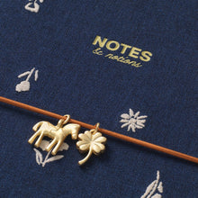 Load image into Gallery viewer, Fabric Lined Notebook, A5 Softcover - Twilight Blooms