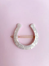 Load image into Gallery viewer, Horseshoe Clip: White