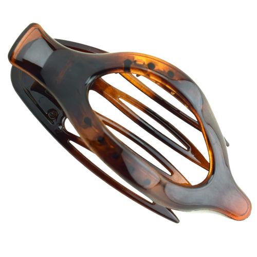 French Large Slide-In Hair Claw: Tortoise Shell