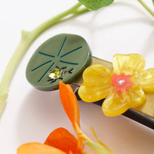 Load image into Gallery viewer, Jeweled Nasturtium French Barrette