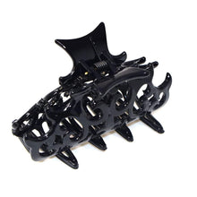 Load image into Gallery viewer, Parcelona French Beau Medium Black Jaw Hair Claw Clip Clutcher Clamp: Tortoise Shell